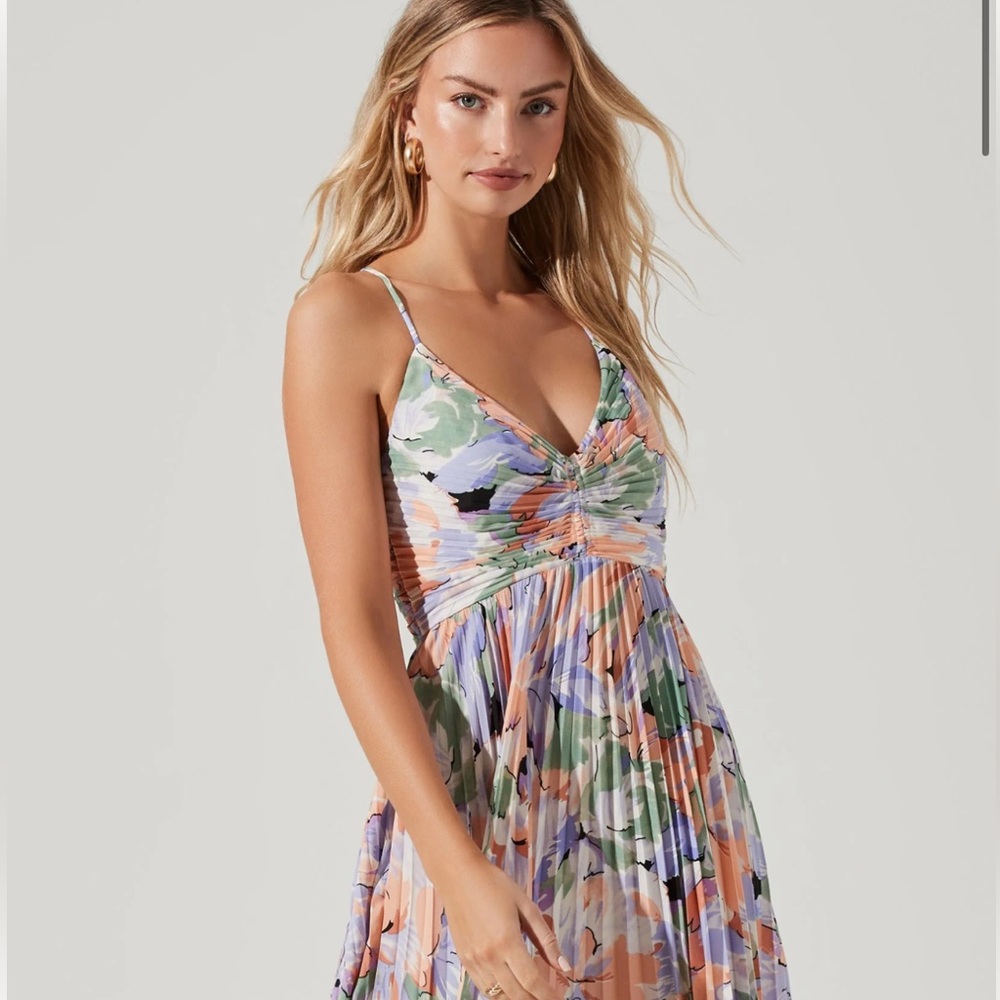 COPY - ASTR the Label Blythe Floral Blisse Midi Dress